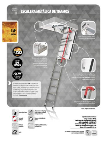 Escalera escamoteable LMF120