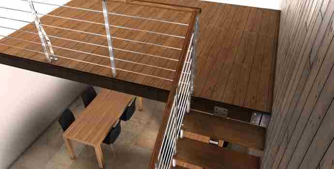 Decoración piso - Altillos de madera o de hierro - Escaleras Idealkit